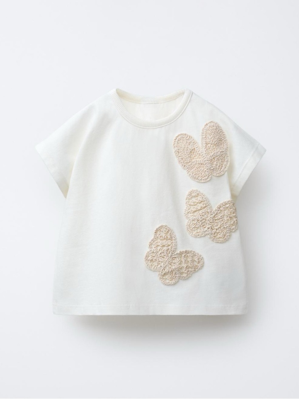 ZARA CROCHET BUTTERFLY T-SHIRT